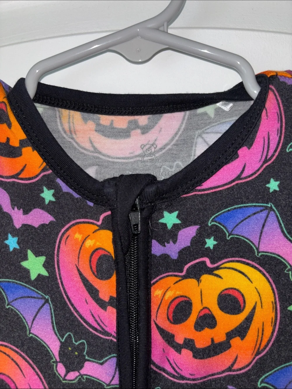 Bamboo Bats jack-o-lanterns pumpkins Halloween pajamas 12-18 mo little snuggles